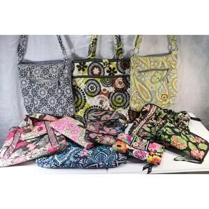 Vera Bradley Repair Craft Lot All Usable But Have Flaws Faded Worn Edges Fabric